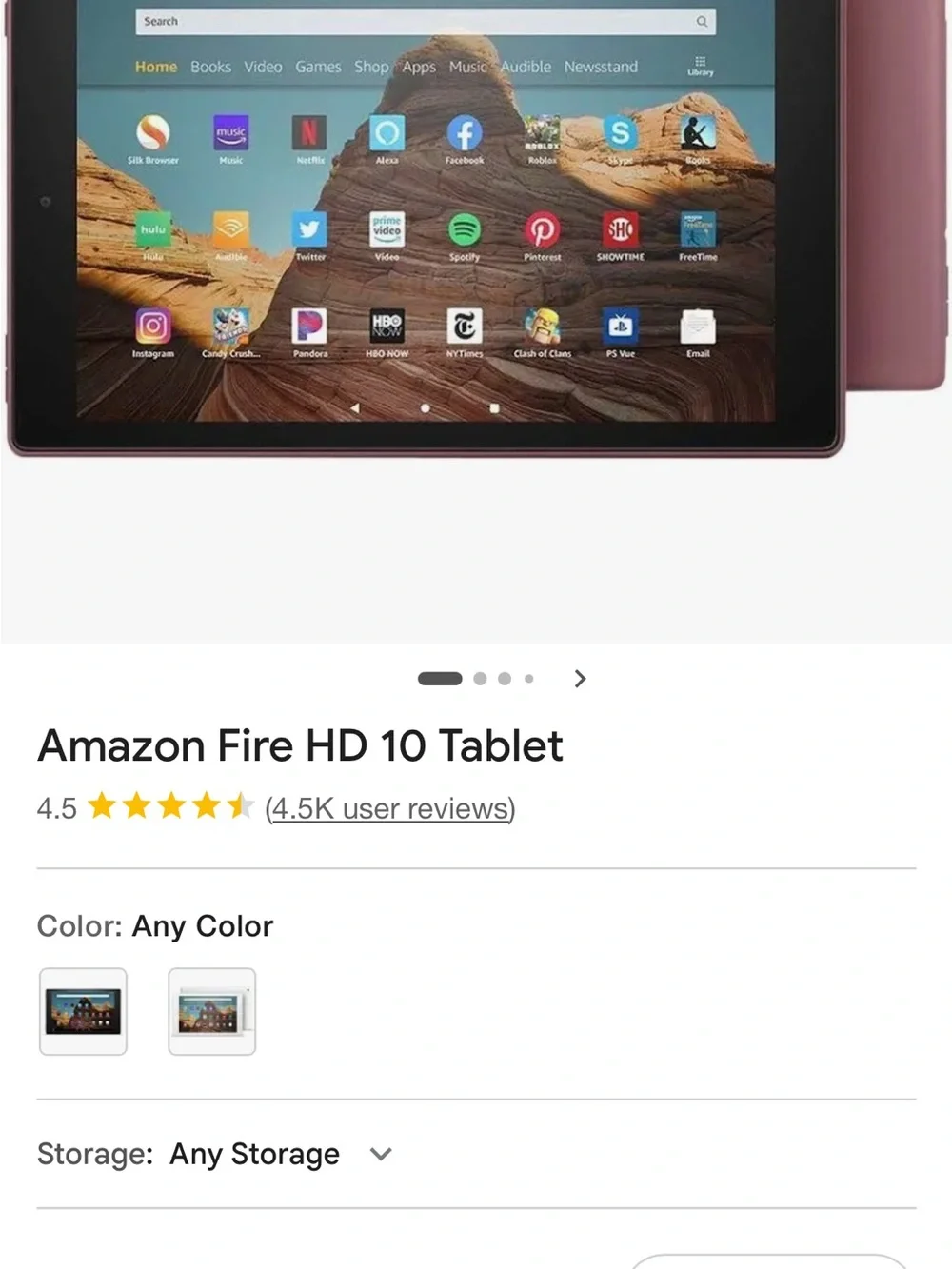 Amazon Kindle Fire - Color Plum